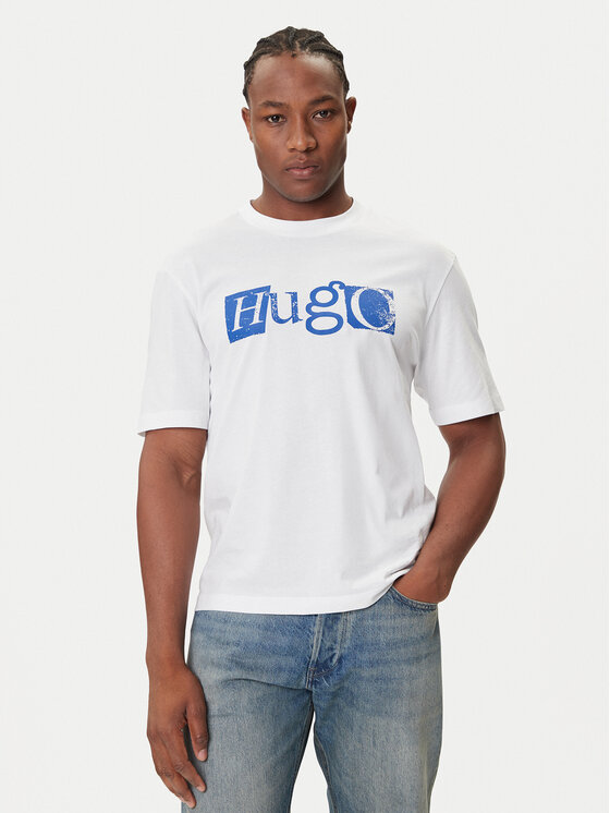 HUGO HUGO Camiseta Nugix 50543485 Blanco Regular Fit