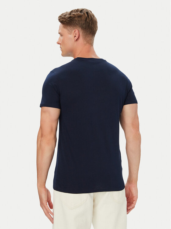Lacoste Lacoste T-Shirt TH6709 Σκούρο μπλε Regular Fit
