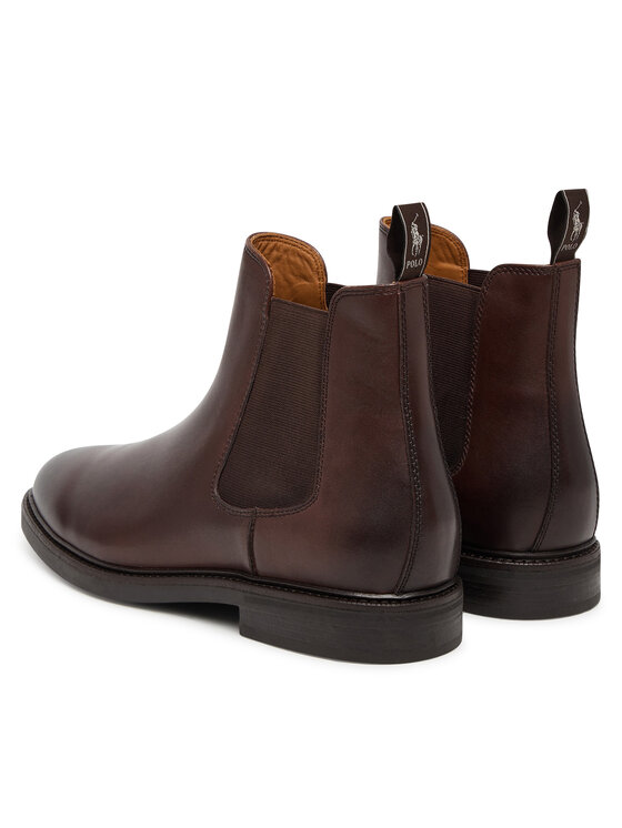 Polo Ralph Lauren Členková obuv s elastickým prvkom Polo Ralph Lauren 803978016001 Hnedá