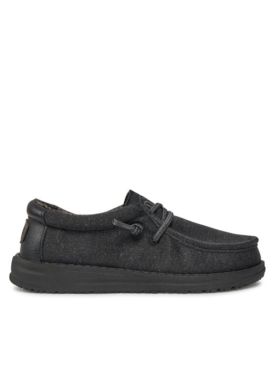 Hey Dude Mokasīni Hey Dude Wally Youth Basic 40041-001 Melns