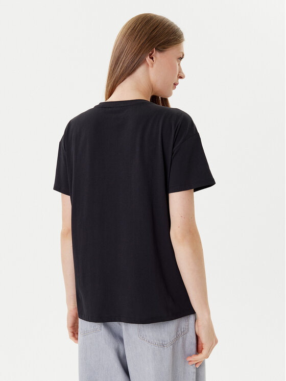 Liu Jo Sport Liu Jo Sport Camiseta TF5184 JS923 Negro Relaxed Fit