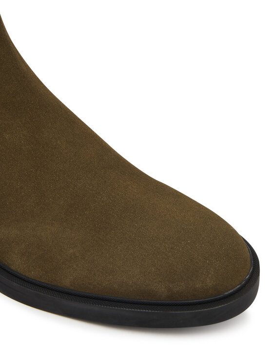 BOSS Kotníková obuv s elastickým prvkem BOSS Calev 50552528 Zelená