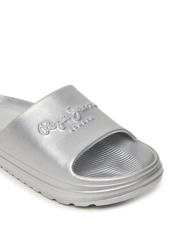Pepe Jeans Šlepetės Pepe Jeans Beach Slidemet PLS70165 Sidabrinė