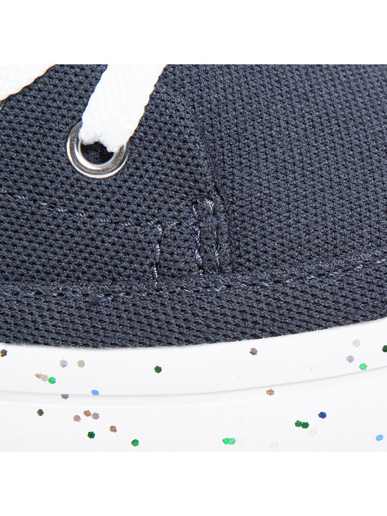Tommy Hilfiger Tenisky Tommy Hilfiger Glitter Flatform Sneaker FW0FW04693 Tmavomodrá