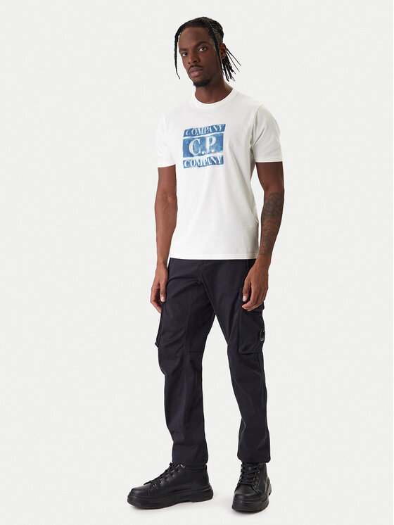 C.P. Company C.P. Company Camiseta 20CMTS141A110579W Écru Regular Fit