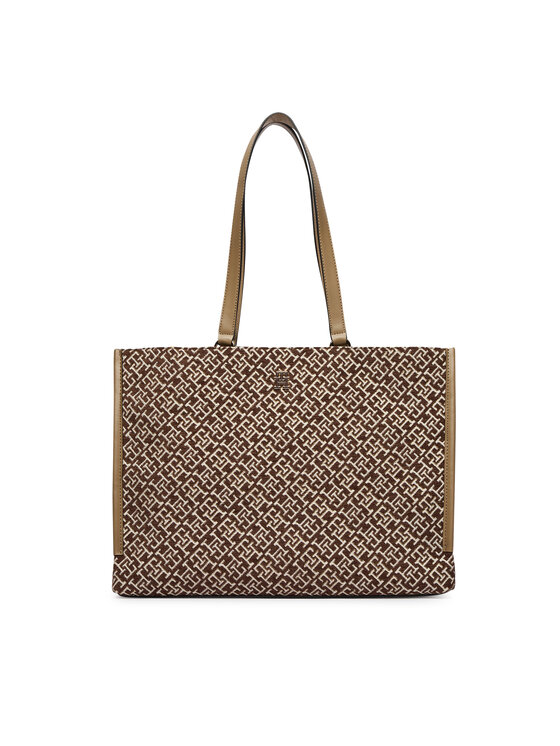 Tommy Hilfiger Rankinė Tommy Hilfiger Th Jacquard Tote AW0AW19009 Ruda