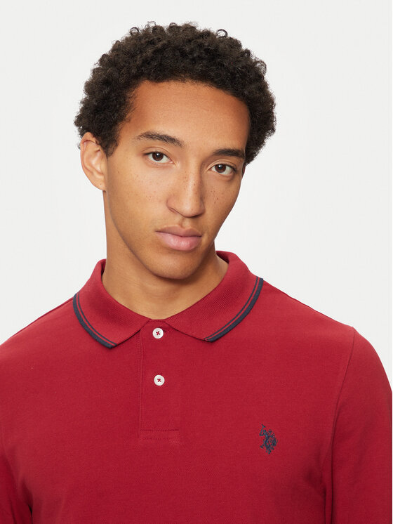 U.S. Polo Assn. U.S. Polo Assn. Polo majica MUP2255 Rdeča Regular Fit