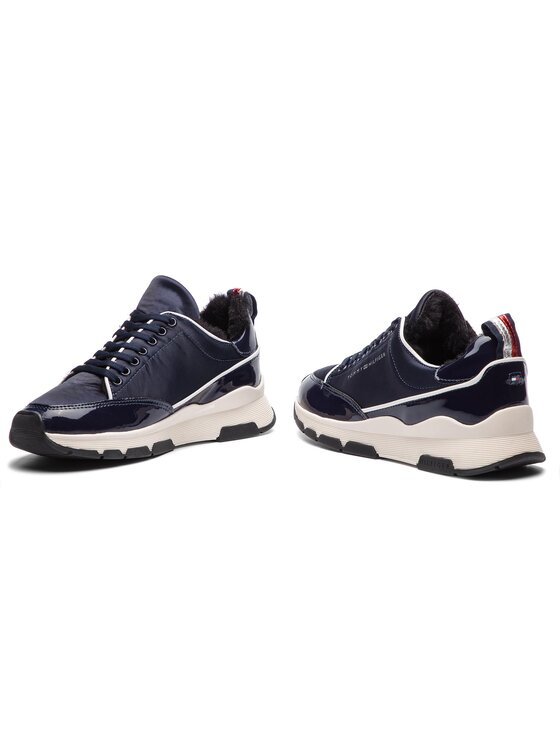 Tommy Hilfiger Αθλητικά Tommy Hilfiger Cool Technical Satin Sneaker FW0FW03970 Σκούρο μπλε