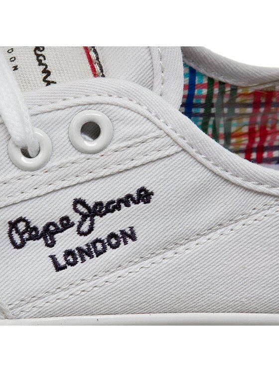 Pepe Jeans Teniși Pepe Jeans Aberlady Basic 17 PLS30500 Alb