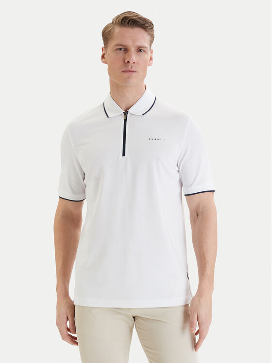 Bugatti Bugatti Polo 8150-75033C Blanco Regular Fit