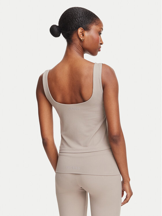 Guess Guess Top V6YP18 K4788 Beige oscuro Slim Fit