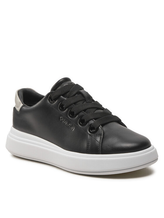 Calvin Klein Laisvalaikio batai Calvin Klein Cupsole Lace Up Lth HW0HW02085 Juoda