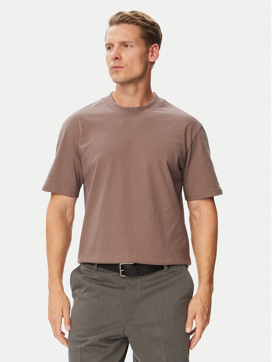 HUGO HUGO Camiseta Dapolina 50488330 Marrón Regular Fit