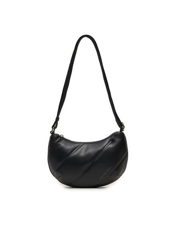 Calvin Klein Jeans Rankinė Calvin Klein Jeans Quilted Crescent Cb Bag24 K60K612370 Juoda