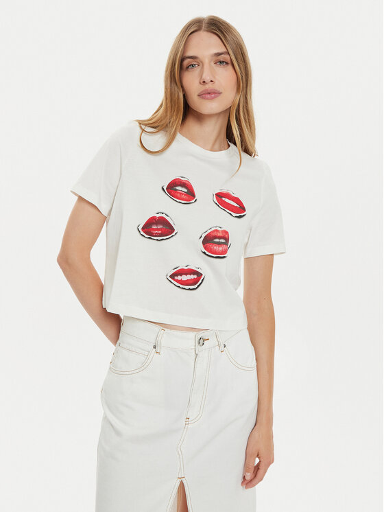 Vero Moda Vero Moda T-shirt Elena 10326789 Bijela Boxy Fit
