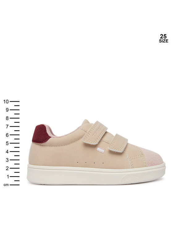 Tommy Hilfiger Sneakersy Tommy Hilfiger Low Cut Velcro Sneaker T1A9-35062-0315 M Beżowy jasny