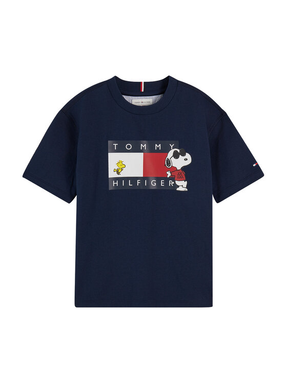 Tommy Hilfiger Tommy Hilfiger Camiseta Peanuts KS0KS00766 Azul marino Regular Fit