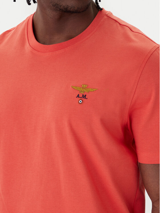 Aeronautica Militare Aeronautica Militare Camiseta 261TS1580UJ00372 Naranja Regular Fit