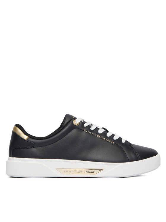 Tommy Hilfiger Sneakersy Tommy Hilfiger Essential Chic Court Sneaker FW0FW09019 Černá