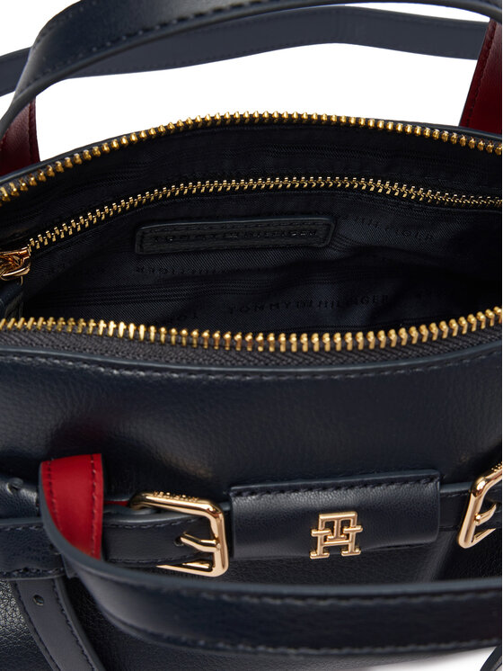 Tommy Hilfiger Táska Tommy Hilfiger Th Buckle Mini Tote AW0AW19034 Sötétkék