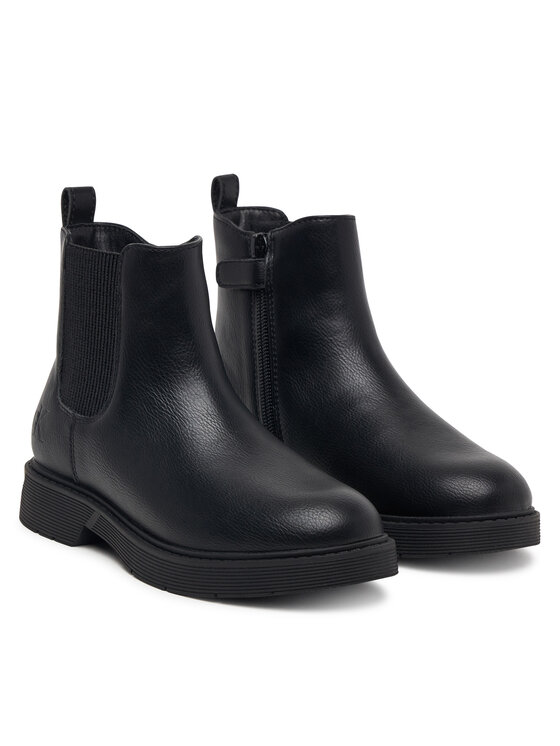 Calvin Klein Botki Calvin Klein Chelsea Boot V3X5-83498-1355 S Czarny