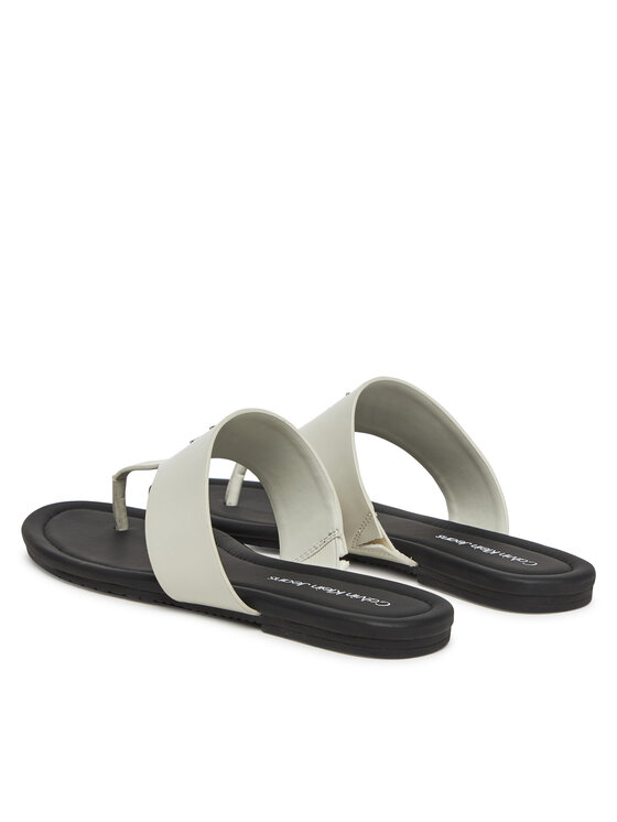 Calvin Klein Jeans Chancletas Calvin Klein Jeans Flat Sandal Toepost Mg YW0YW01691 Blanco
