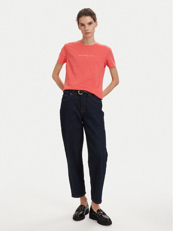 Beverly Hills Polo Club Beverly Hills Polo Club Camiseta P-SS26W-TS6510 Coral Regular Fit
