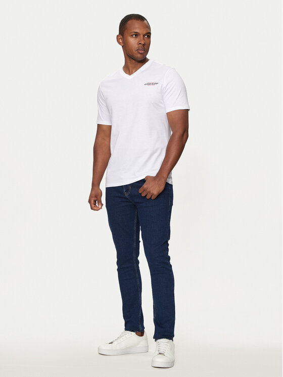 Guess Jeans Guess Jeans Футболка M4YI50 K8HM0 Білий Regular Fit