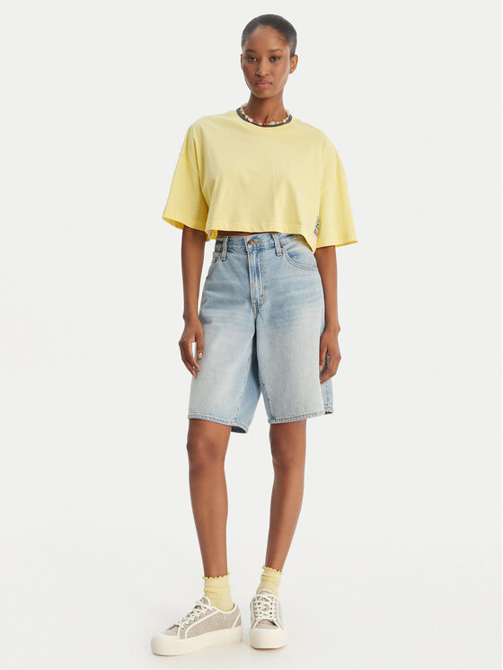 Quiksilver Quiksilver Camiseta Maxi EQWZT03183 Amarillo Oversize