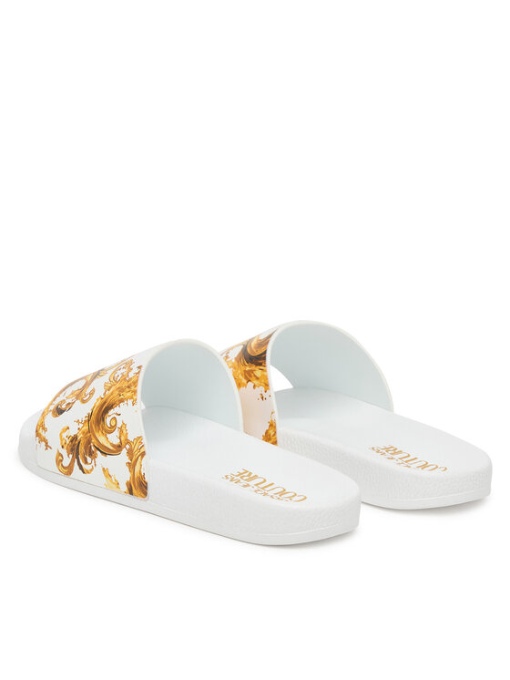 Versace Jeans Couture Шльопанці Versace Jeans Couture 80VA3SQ3 ZS365 G03 Білий
