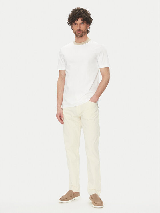BOSS BOSS Marškinėliai H-Tessler 199 50531793 Balta Slim Fit