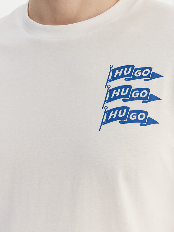 HUGO HUGO Camiseta Nalien 50560060 Blanco Regular Fit