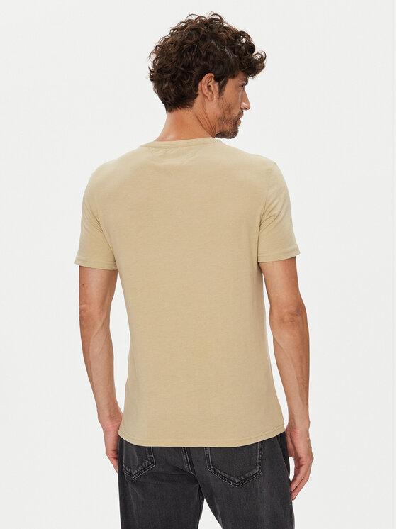 Tommy Jeans Tommy Jeans Camiseta Jaspe DM0DM20363 Beis Slim Fit