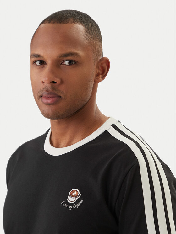 adidas adidas Camiseta Lux Coffee Cafe Cup Graphic KG5413 Negro Loose Fit