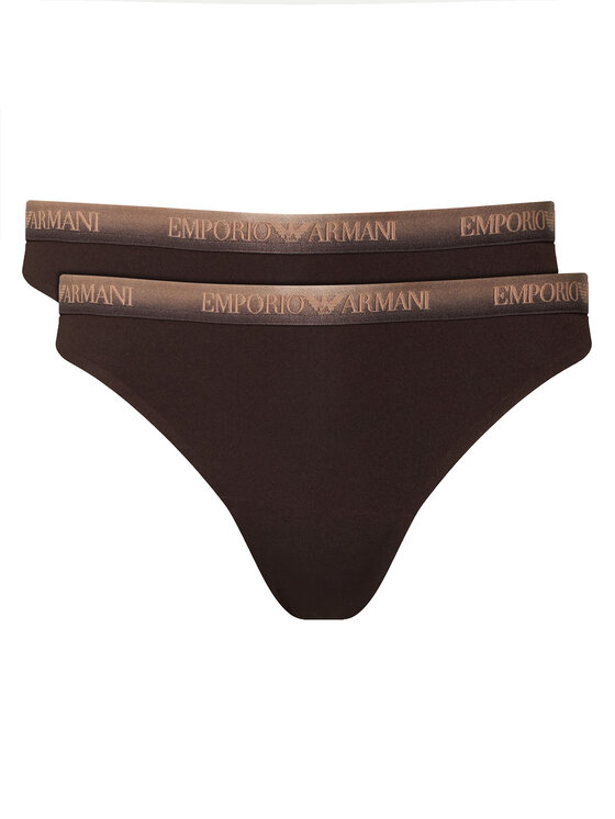 Emporio Armani Underwear Emporio Armani Underwear Brazilian-Panty-Set EW000402 AF25572 U6279 Dunkelbraun