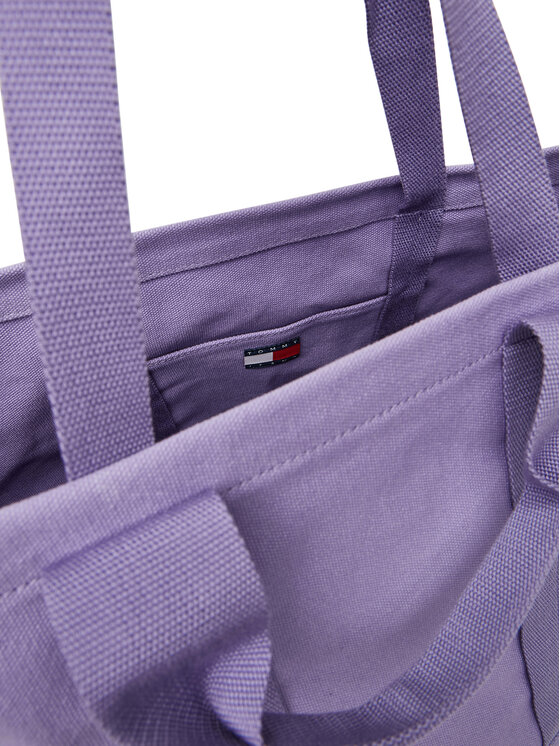 Tommy Jeans Borsetta Tommy Jeans Tjw Tote Edition Canvas AW0AW17542 Viola