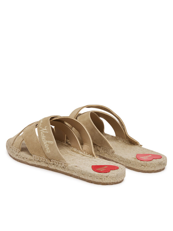 LOVE MOSCHINO Шльопанці LOVE MOSCHINO JA28362G0MIG0104 Бежевий