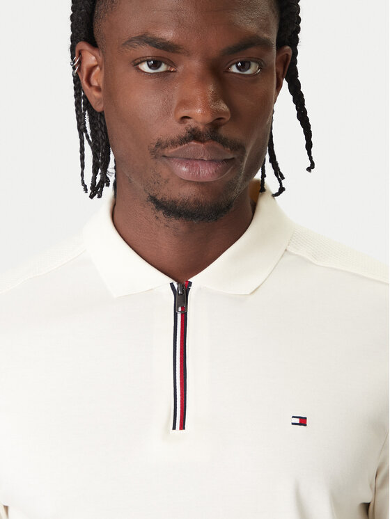 Tommy Hilfiger Tommy Hilfiger Polo MW0MW42808 Écru Regular Fit