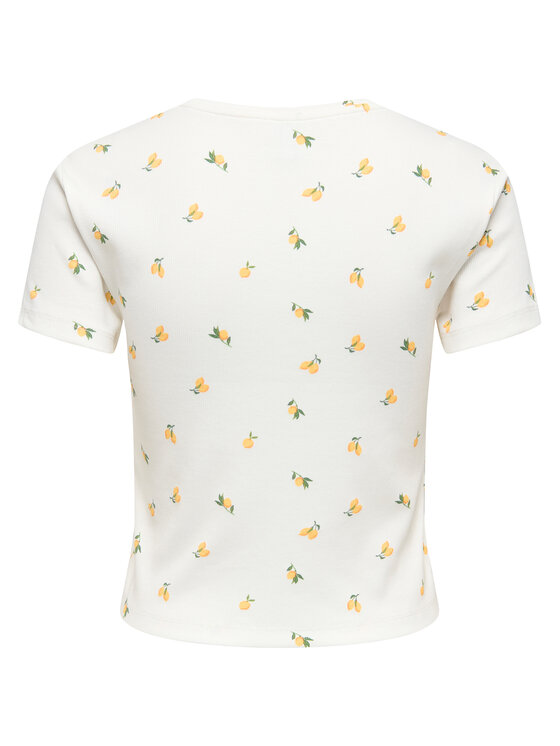 ONLY ONLY Camiseta Fenja 15347986 Blanco Slim Fit
