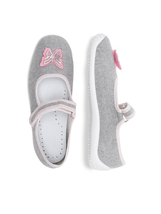 Nelli Blu Bačkory Nelli Blu BALERINKI MOTYL IV Šedá