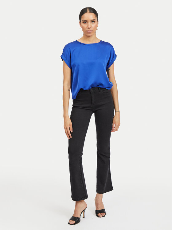 Vila Vila Футболка Ellette 14059563 Голубий Regular Fit
