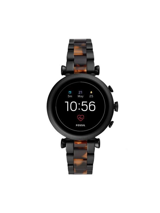 Fossil Viedpulkstenis Fossil Sloan Hr FTW6042 Melns