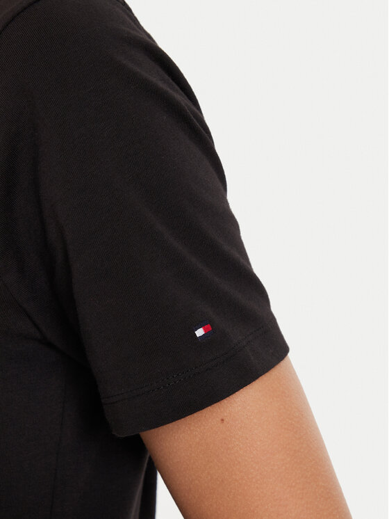 Tommy Hilfiger Tommy Hilfiger T-shirt Script WW0WW43459 Nero Regular Fit