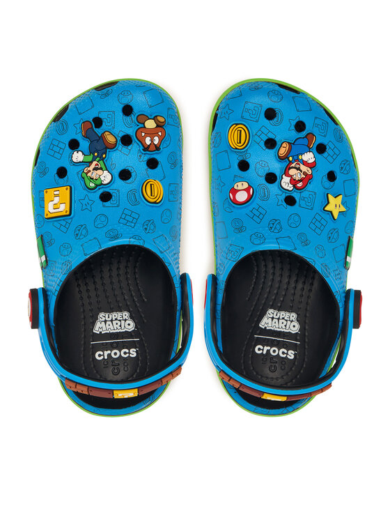 Crocs Шльопанці Crocs Super Mario Core Classic Clog Kids 212140 Кольоровий