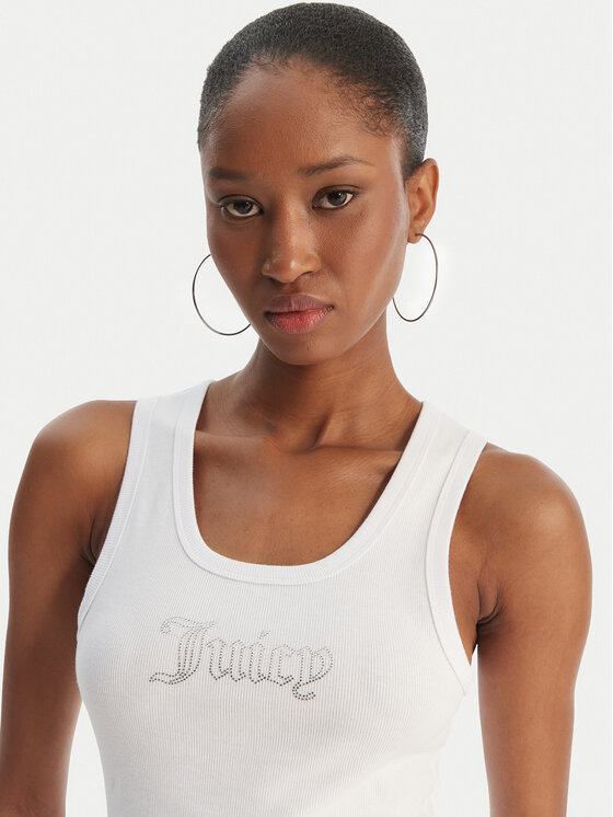 Juicy Couture Juicy Couture Top Thin Strap JCWLV126308 Blanco Slim Fit