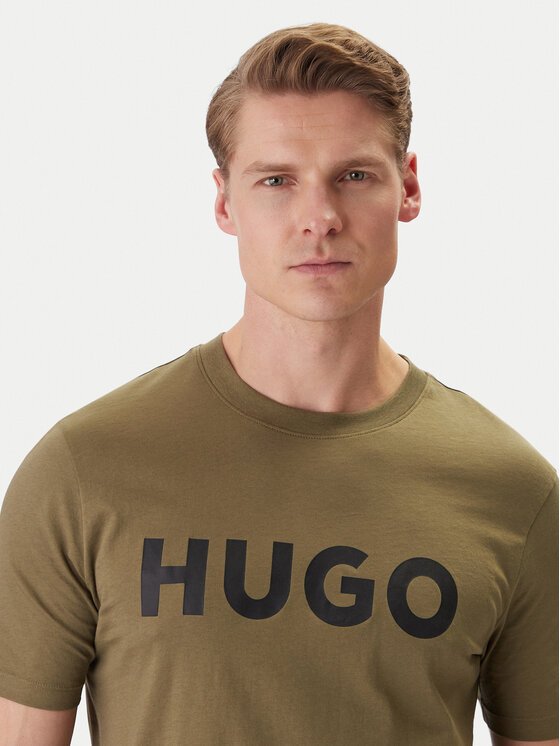 HUGO HUGO Camiseta Dulivio 50467556 Caqui Regular Fit