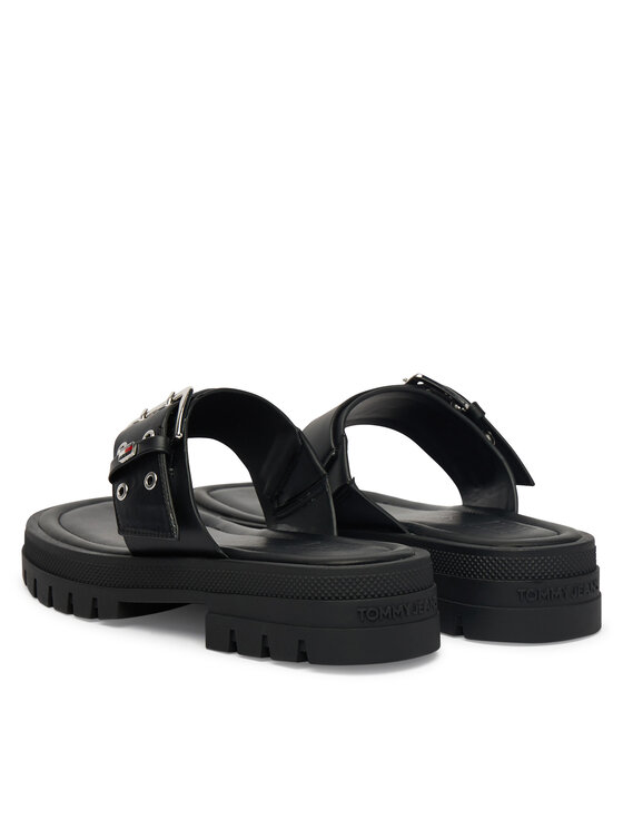 Tommy Jeans Čības uz pirksta Tommy Jeans Tjw Buckle Sandal EN0EN02948 Melns