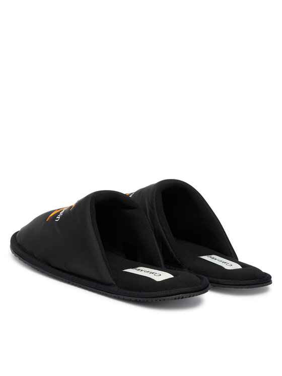 Calvin Klein Papuče Calvin Klein Hotel Slipper Mono Embro YM0YM01392 Čierna