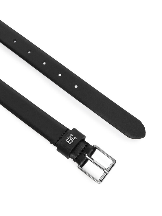 Tommy Hilfiger Curea de Damă Tommy Hilfiger Th Square 2.5 Silver AW0AW18651 Negru