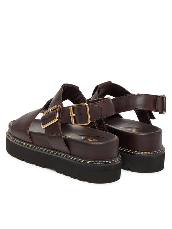 Clarks Босоніжки Clarks Orianna Sky 26181455 Бордовий